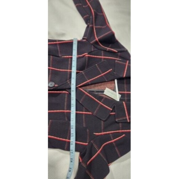 Anthropologie Women Cardigan Petite XS Avec Les Filles Sigrid Coat Black/Red - Picture 4 of 16